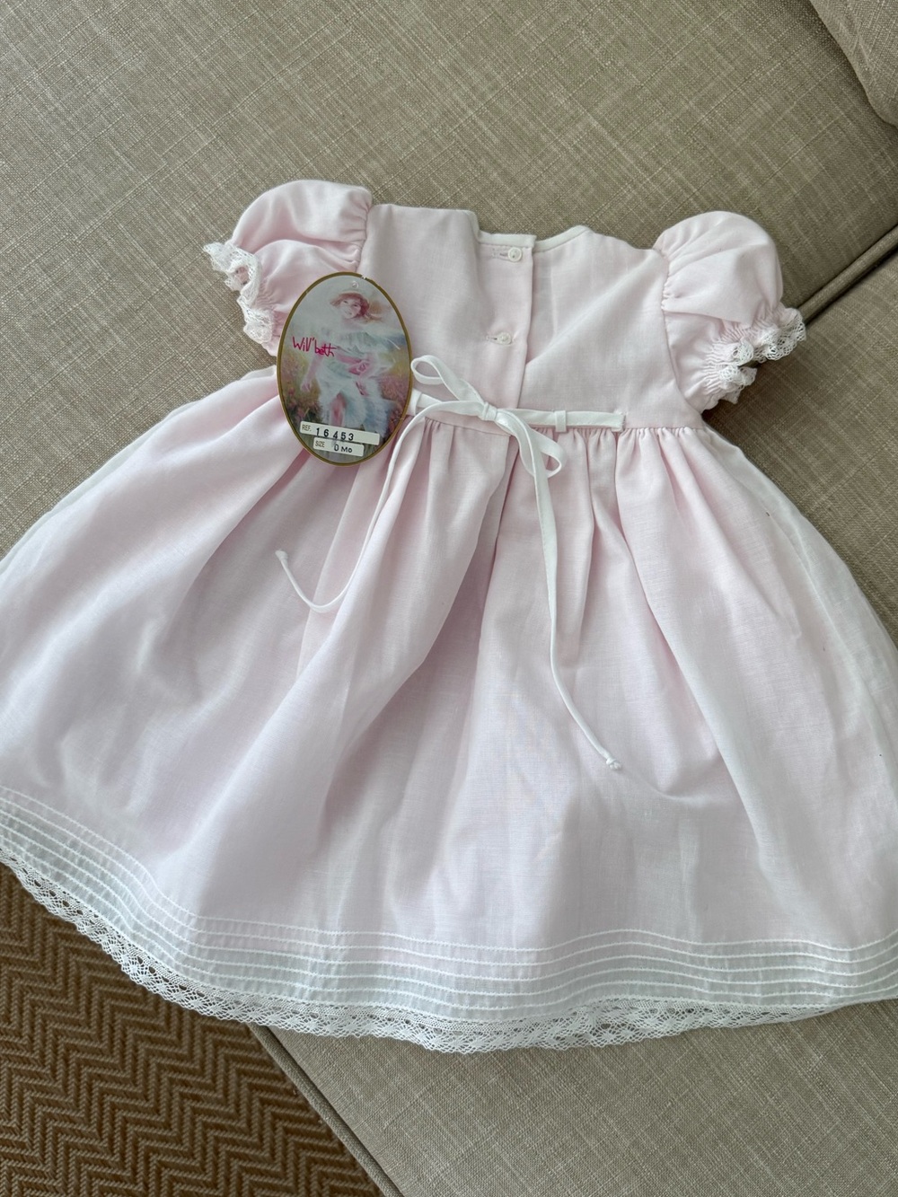 NWT Vintage Heirloom Puff Sleeve Dress - Picture 3 of 3
